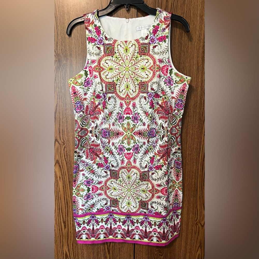 London times size 10 dress floral lined - Picture 2 of 3